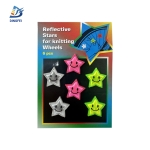 Reflective Keychain - Reflective PVC Stars for Knitting Wheels